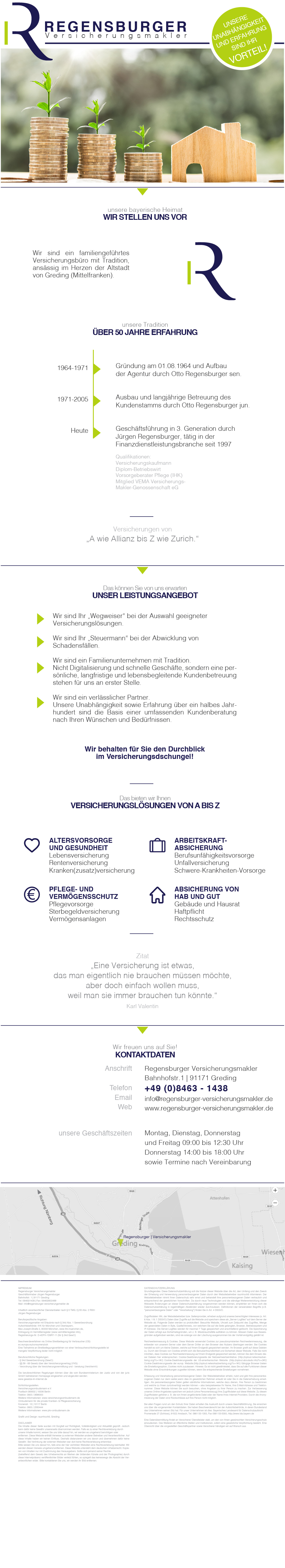 Finanz- und Versicherungsmakler Jürgen Regensburger, Badergasse 12, 91177 Greding